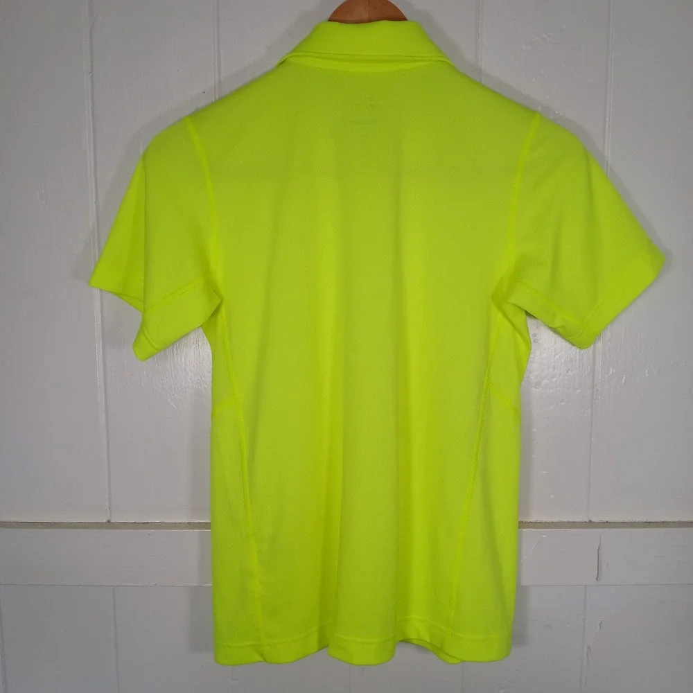 Nike‎ Tennis Polo Shirt Kids Medium Neon Yellow Volt Dri-FIT 522356-702